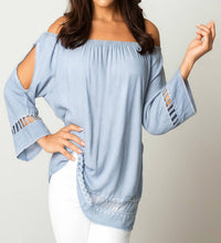 Angel Apparel - Stone Wash Laser Cut Top
