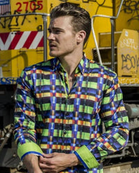 Eight X - Modern Button Down Shirt With Trim