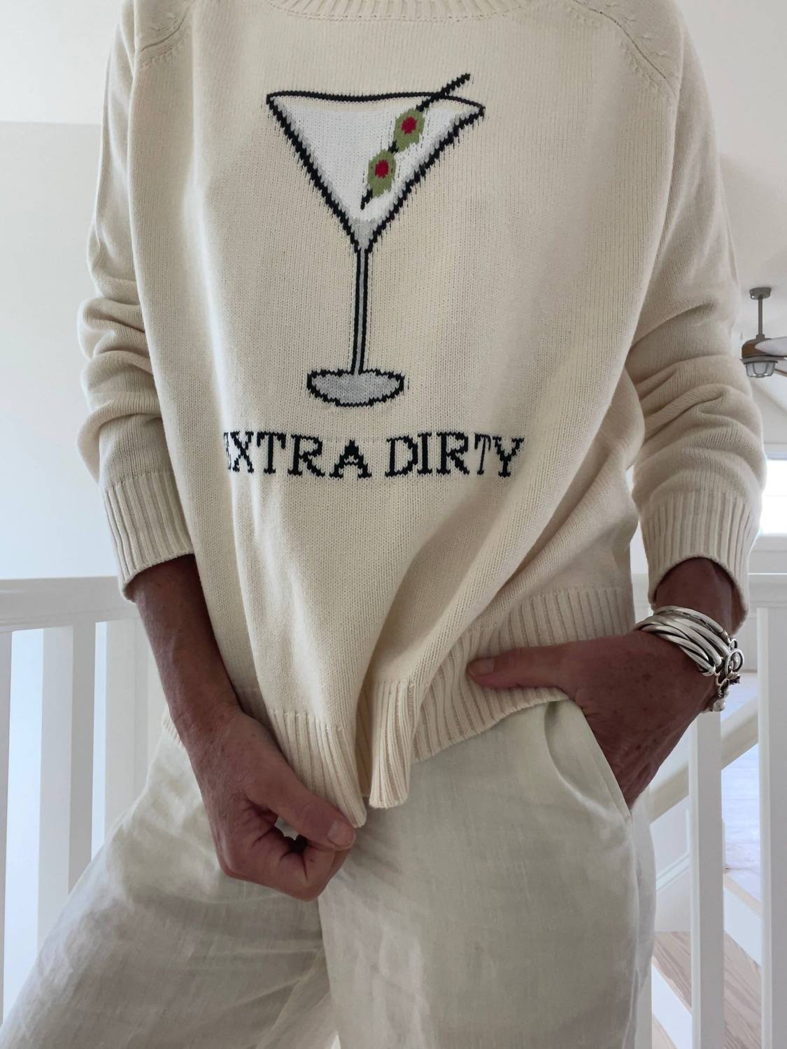 Pink Pineapple - Extra Dirty Martini Sweater