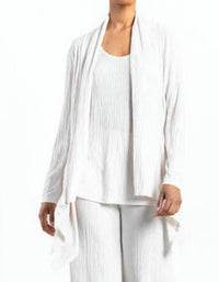 Clara Sunwoo - Soft Pleat Knit - Cardigan & Tank Twinset