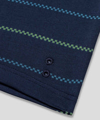 Ron Dorff Boxer Briefs With Fisherman Stripes in deep ocean - men's item - alternate view