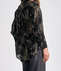 Elan - Shimmer Button Down Top