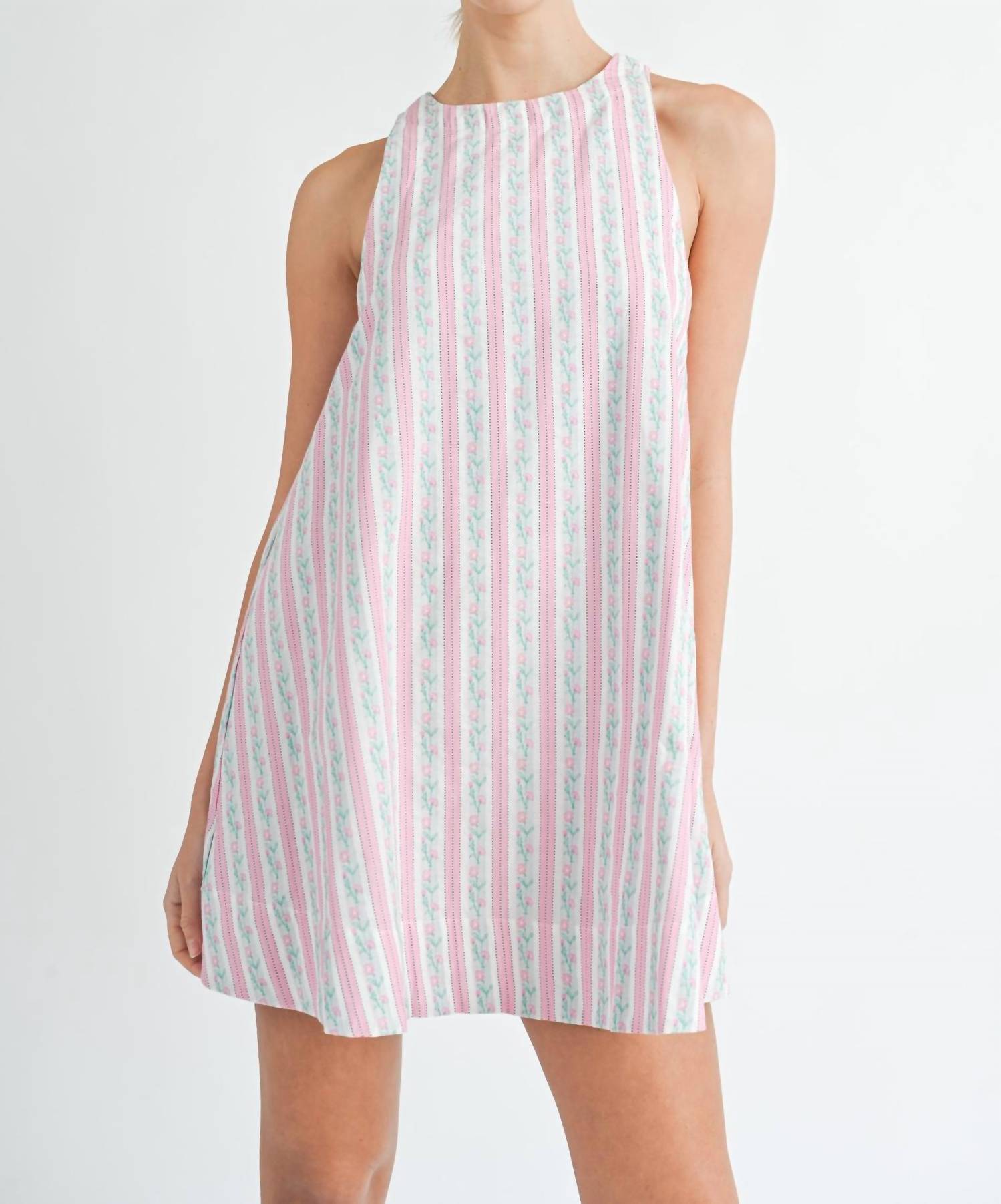 Mable - Patchwork Mini Dress
