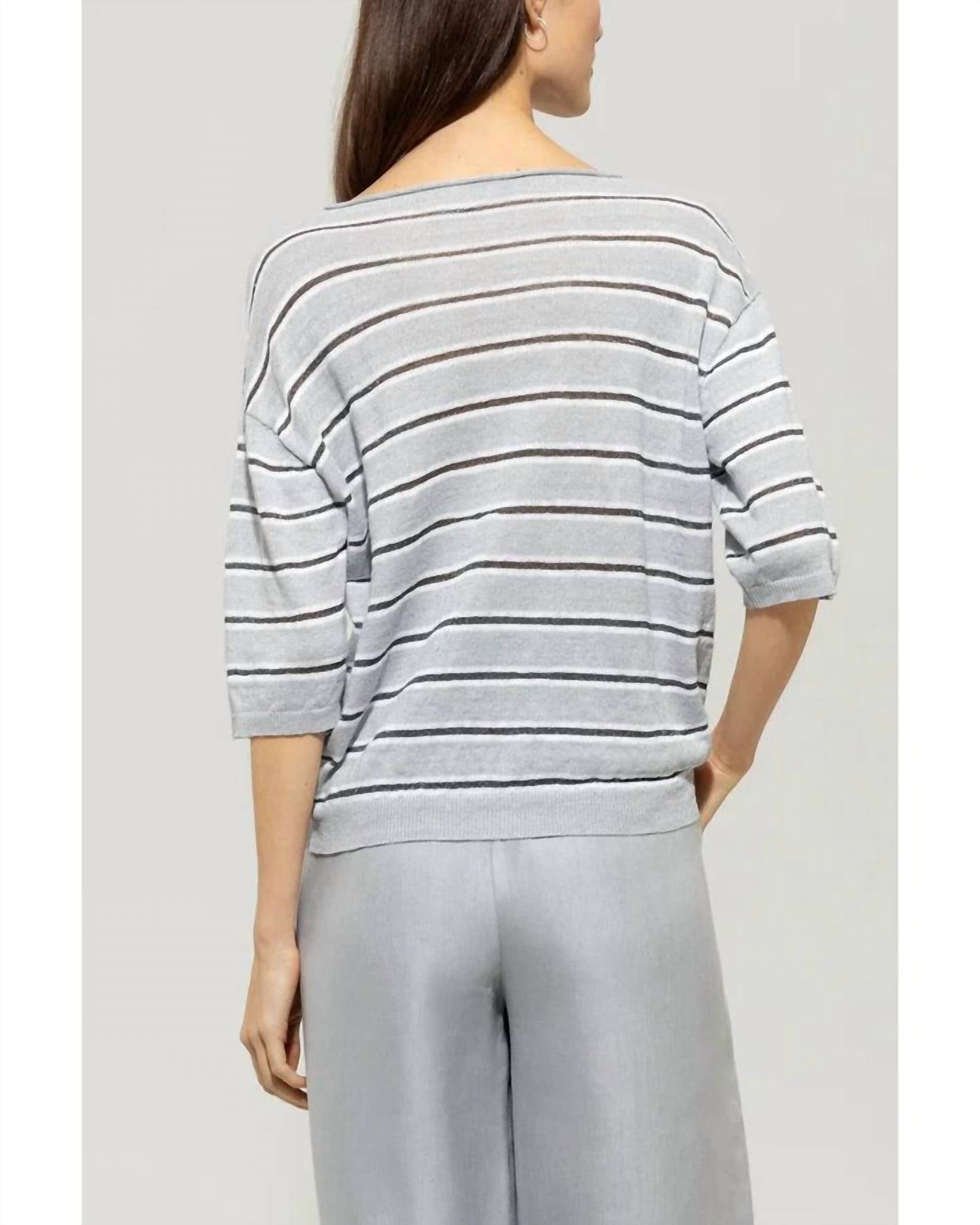 Luisa Cerano - Short-sleeved Sweater Top