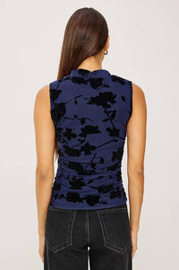 Rails - Lauris Velvet-flocked Top