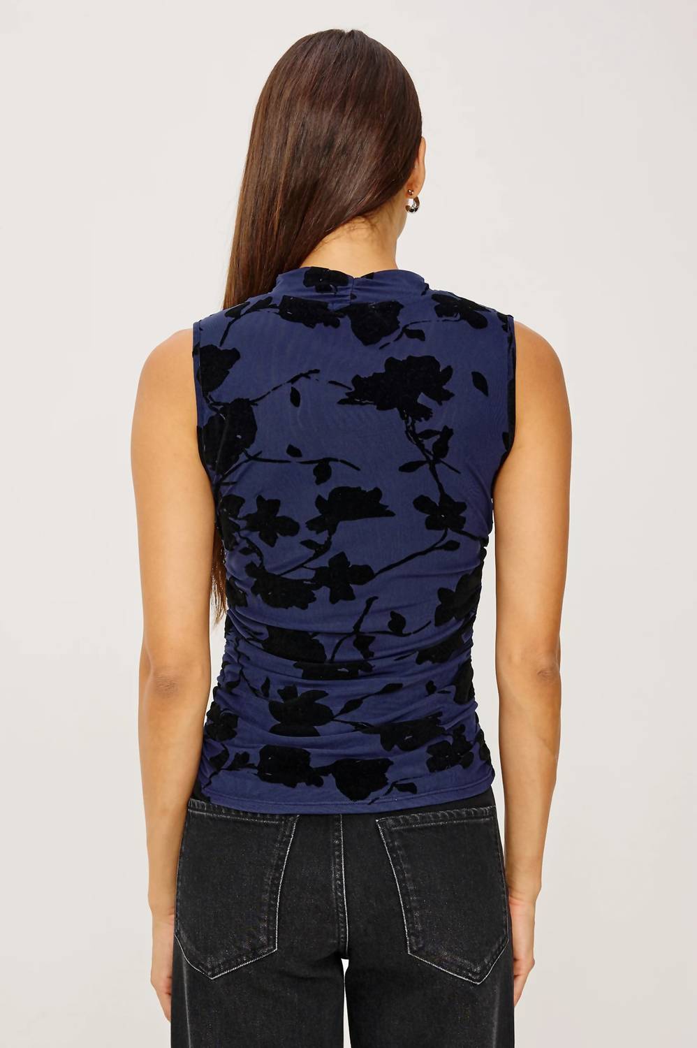 Rails - Lauris Velvet-flocked Top