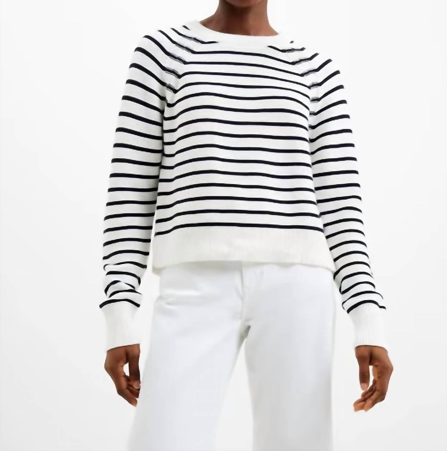 French Connection - Women's Lillie Mozart Stripe Crew Sweater