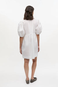 Ganni - Cotton Poplin Tie String Mini Dress