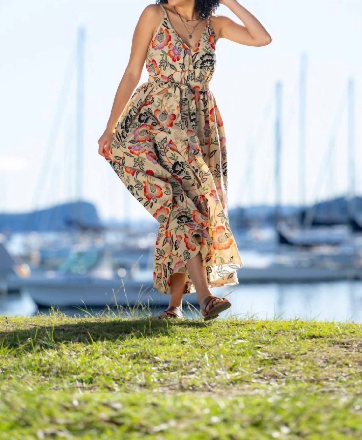 Cienna - Lowanna Cotton V Dress
