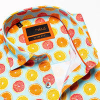 Eight X - Citrus Squeeze Short Sleeve Button Down Shirt