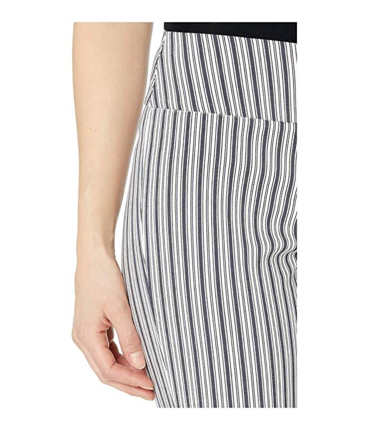 Ship Shape Pull-On Pants with Back Slit Detail