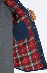 Jachs New York - Stretch Flannel Lined Denim Jacket