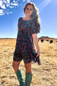 Sterling Kreek - Painted Night Paisley Dress