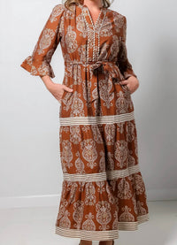She + Sky - Tiered Maxi Dress
