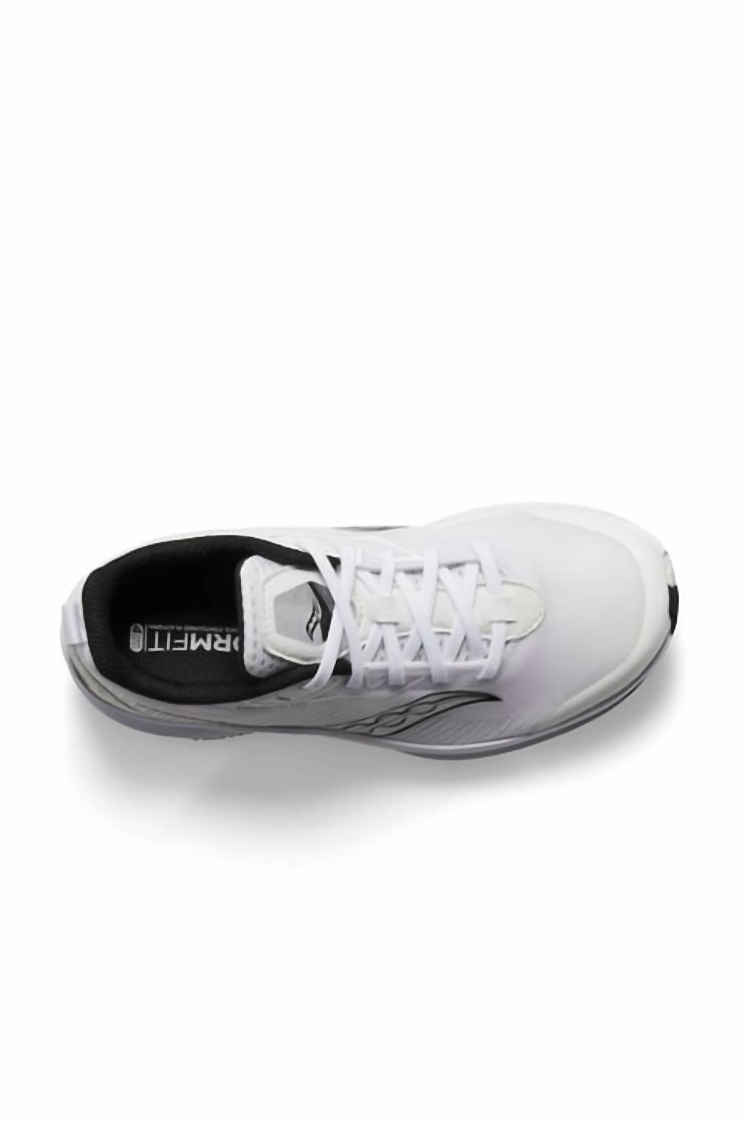 SAUCONY Kid's Endorphin Sneaker in white black - kids' sneaker - view 4