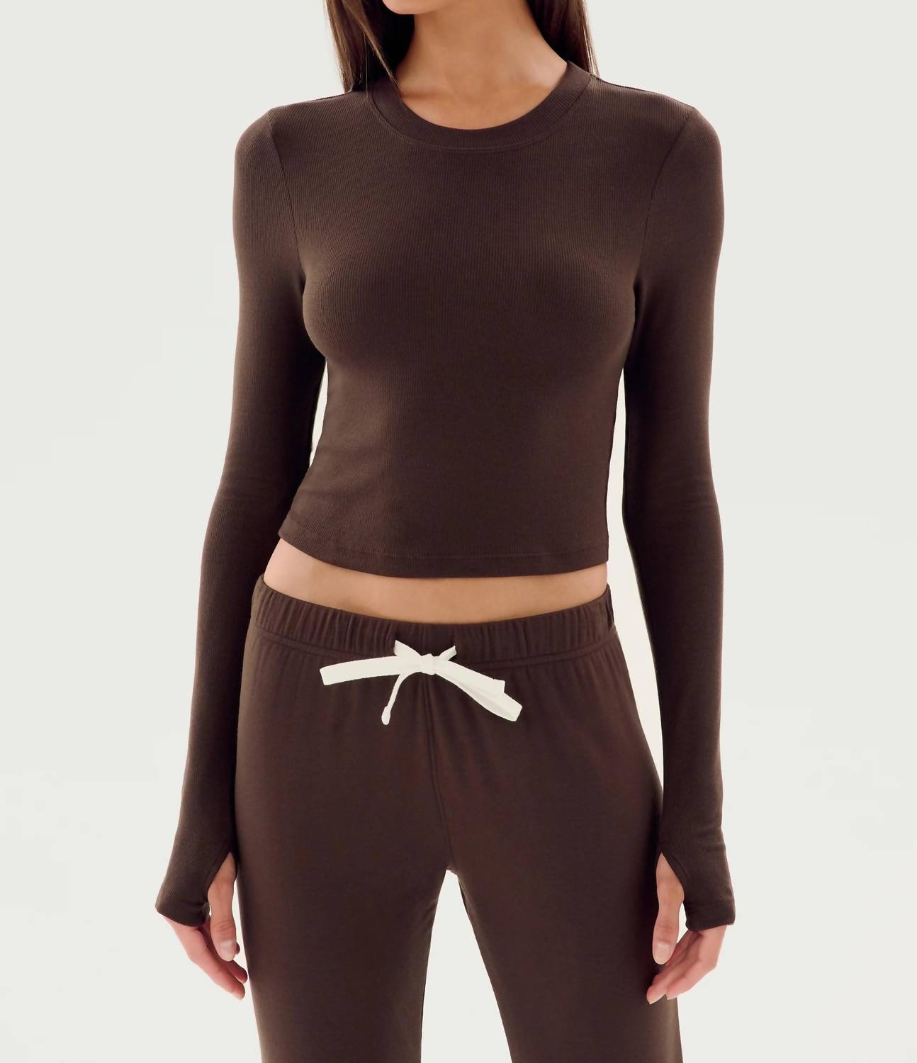 Splits59 - Louise Rib Long Sleeve Top