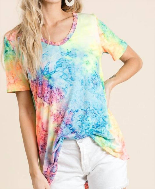 Bibi - Neon Tie Dye Top