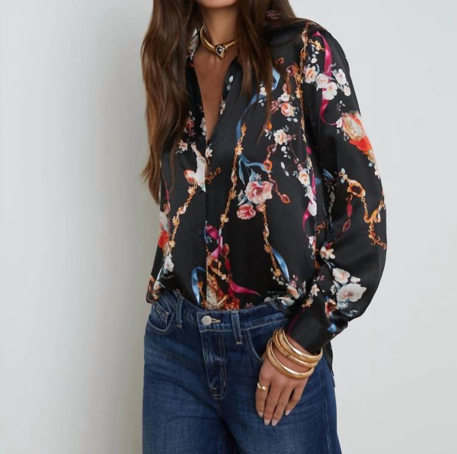 L'Agence - Tyler Long Sleeve Blouse