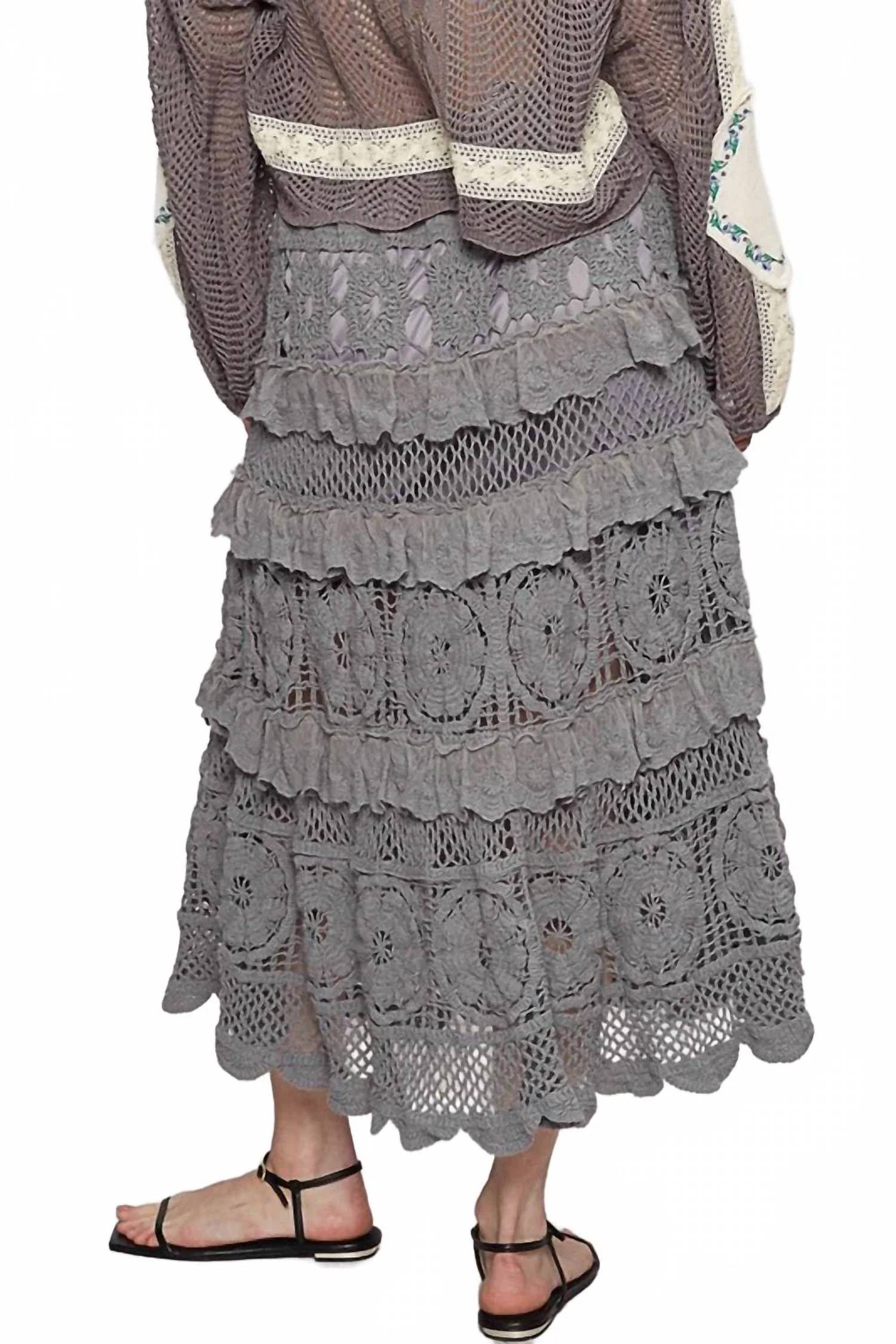 Pol - Ruffle Crochet Skirt