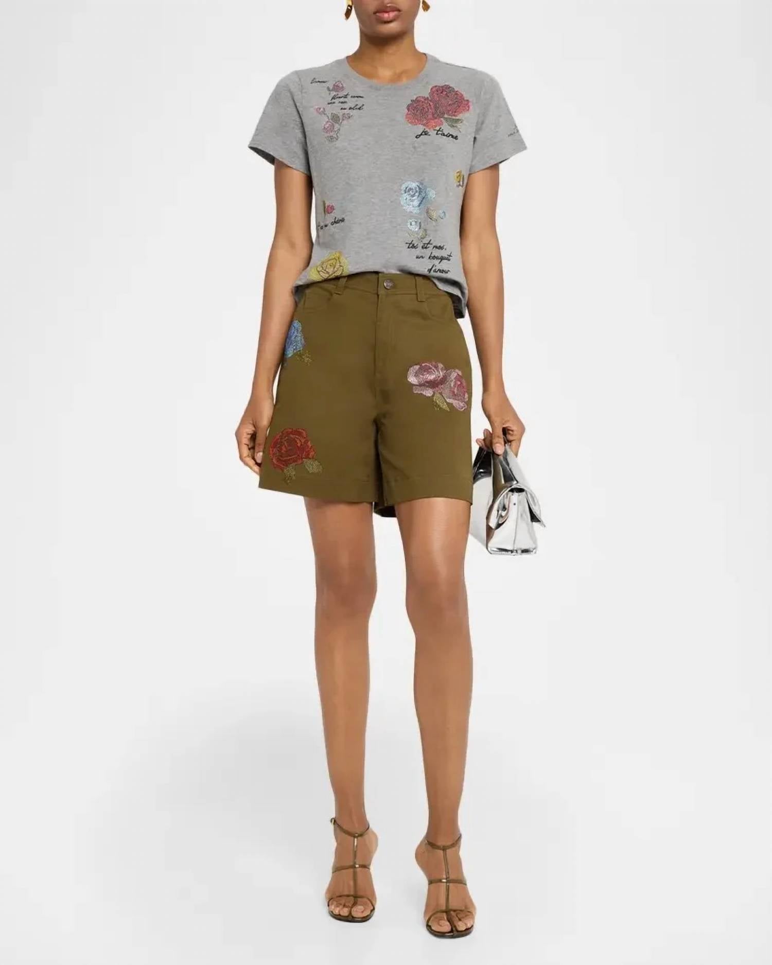 Cinq A Sept - Heatset Roses Betsy Shorts