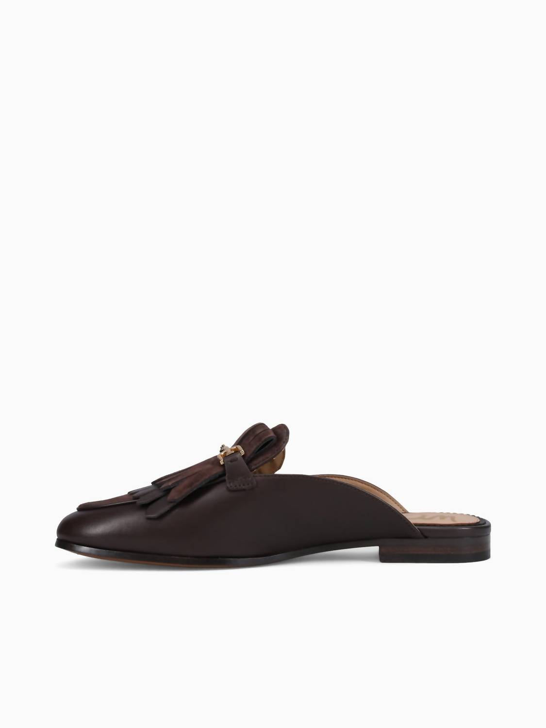 Sam Edelman Women's Lainey Nappa Suede Loafers in cafe noir - women's flats - alternate view