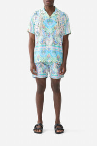 Camilla - Short Sleeve Camp Collared Shirt
