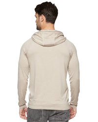 Flags & Anthem Vick Performance Hoodie in oat - men's shirt - alternate view