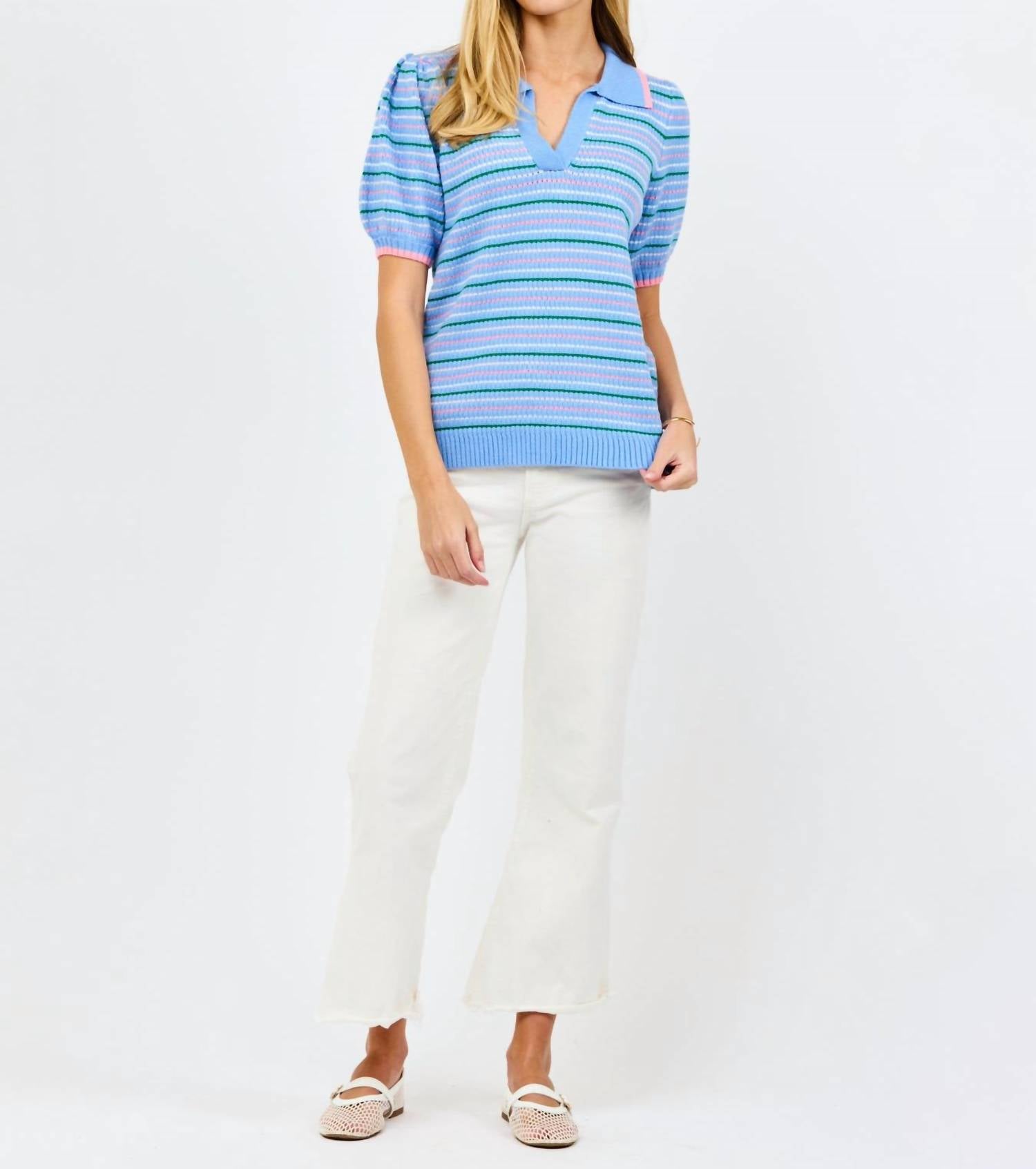 Mary Square - Emma Short Sleeve Sweater
