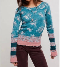Free People - Easy Does It Printed Tee