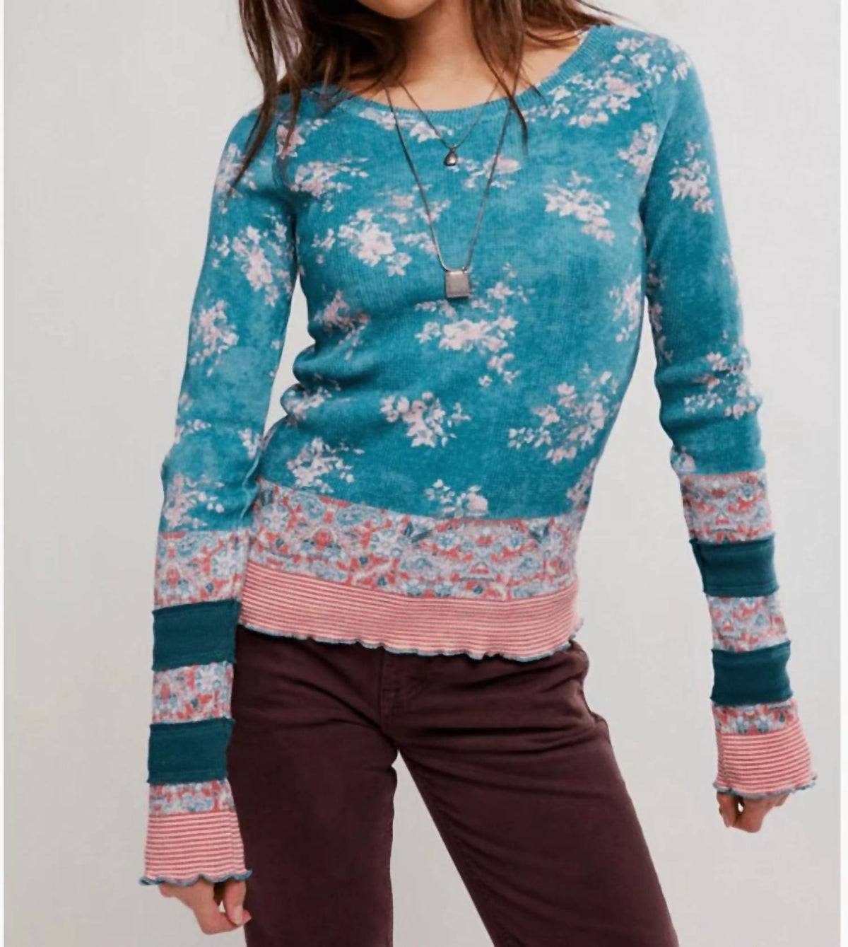 Free People - Easy Does It Printed Tee