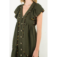 Thml - Flutter Sleeve Midi Dress