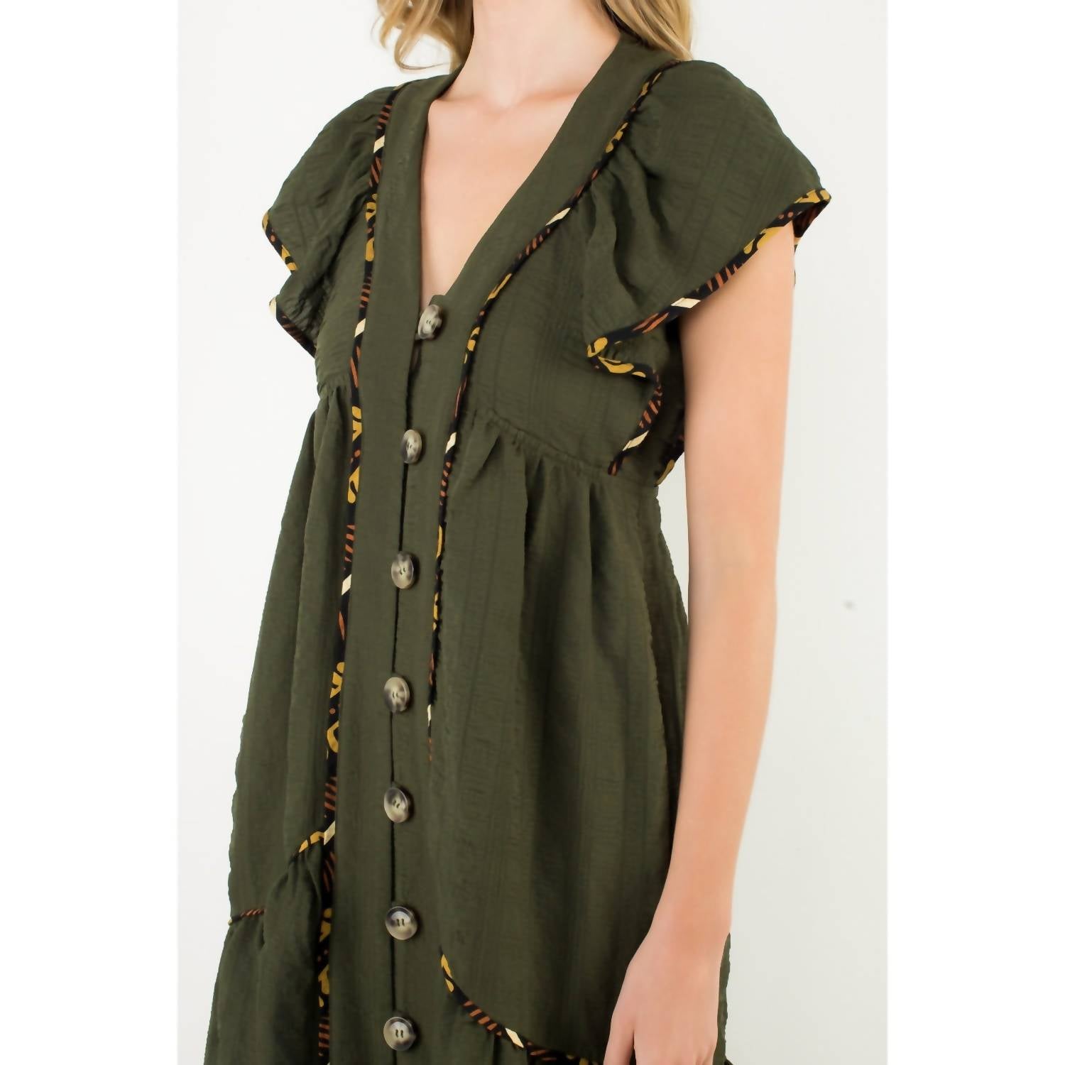 Thml - Flutter Sleeve Midi Dress
