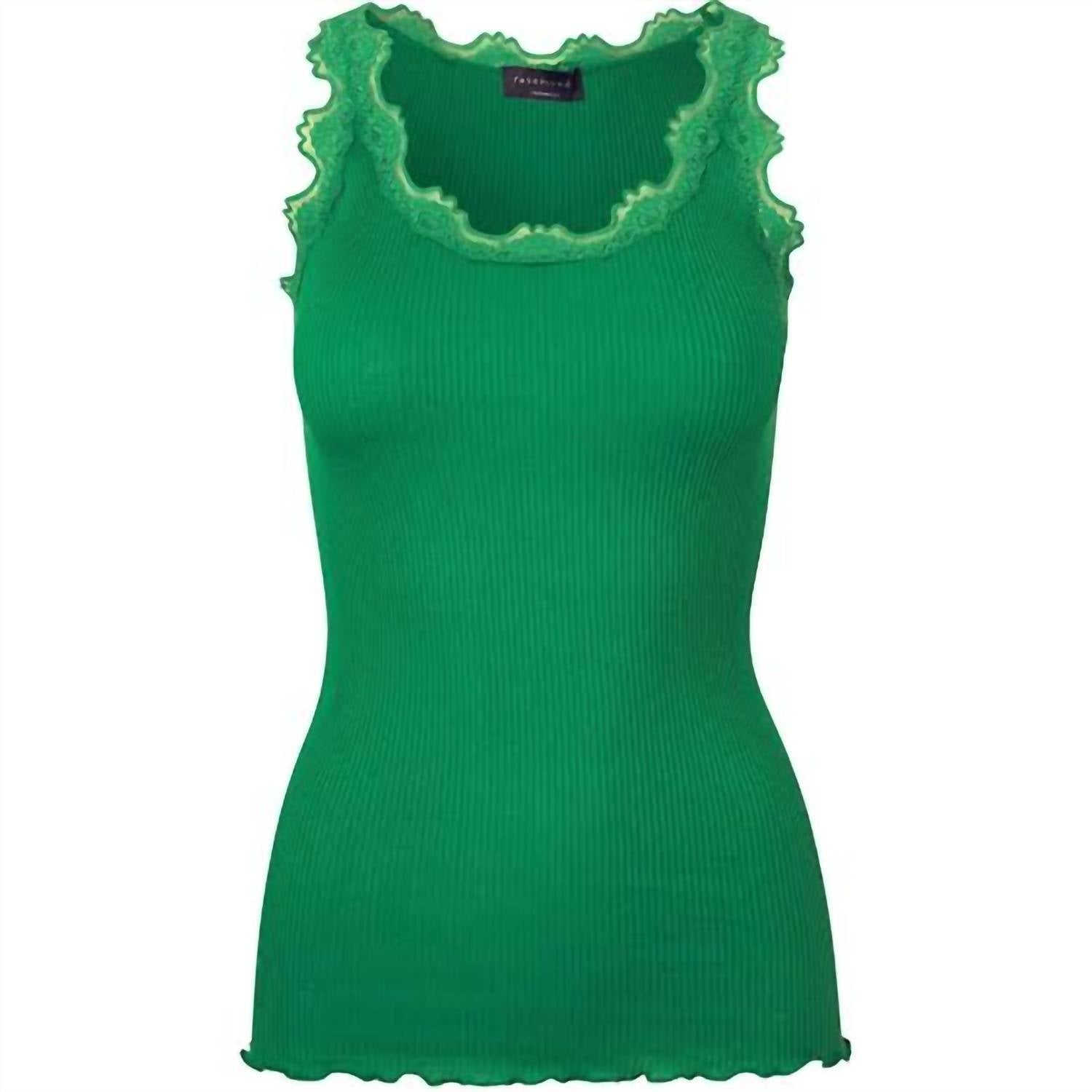Rosemunde - Women's Silk Tank Top With Lace