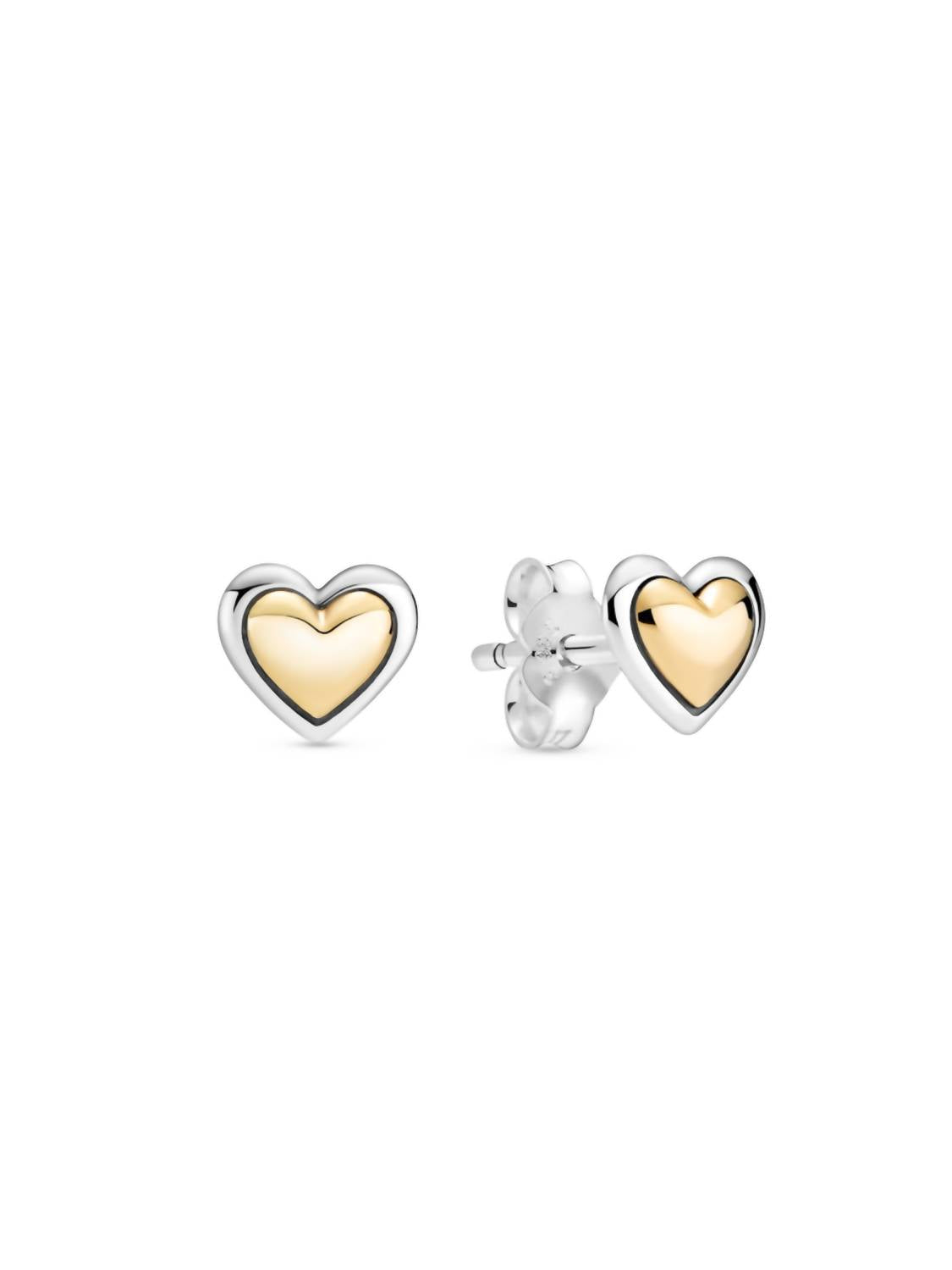 Pandora - Dome Heart Stud Earrings