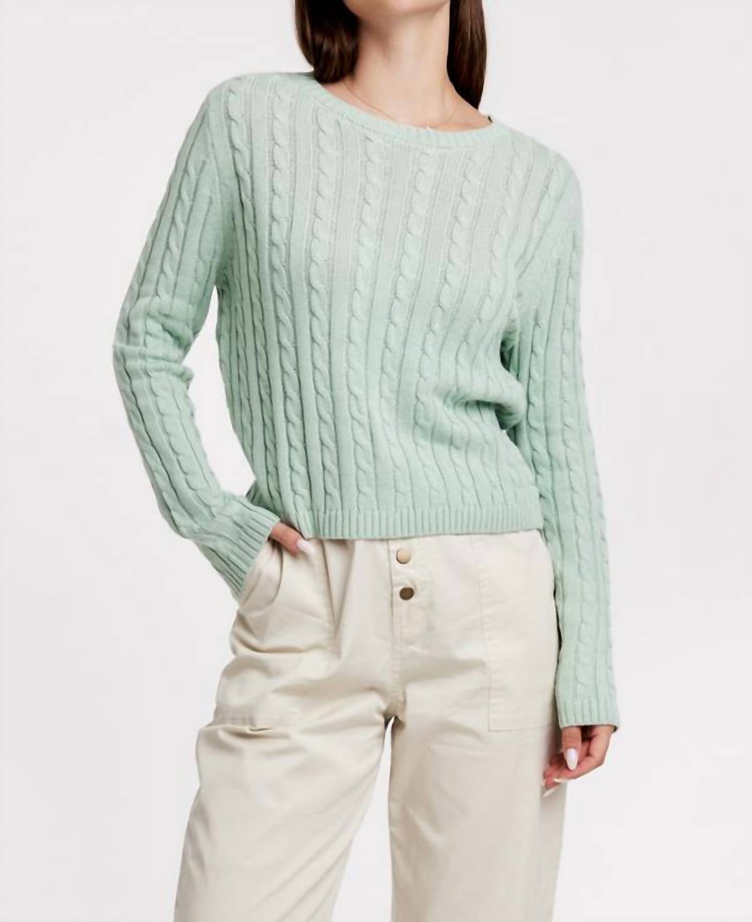 Another Love - Lupita Cable Knit Sweater