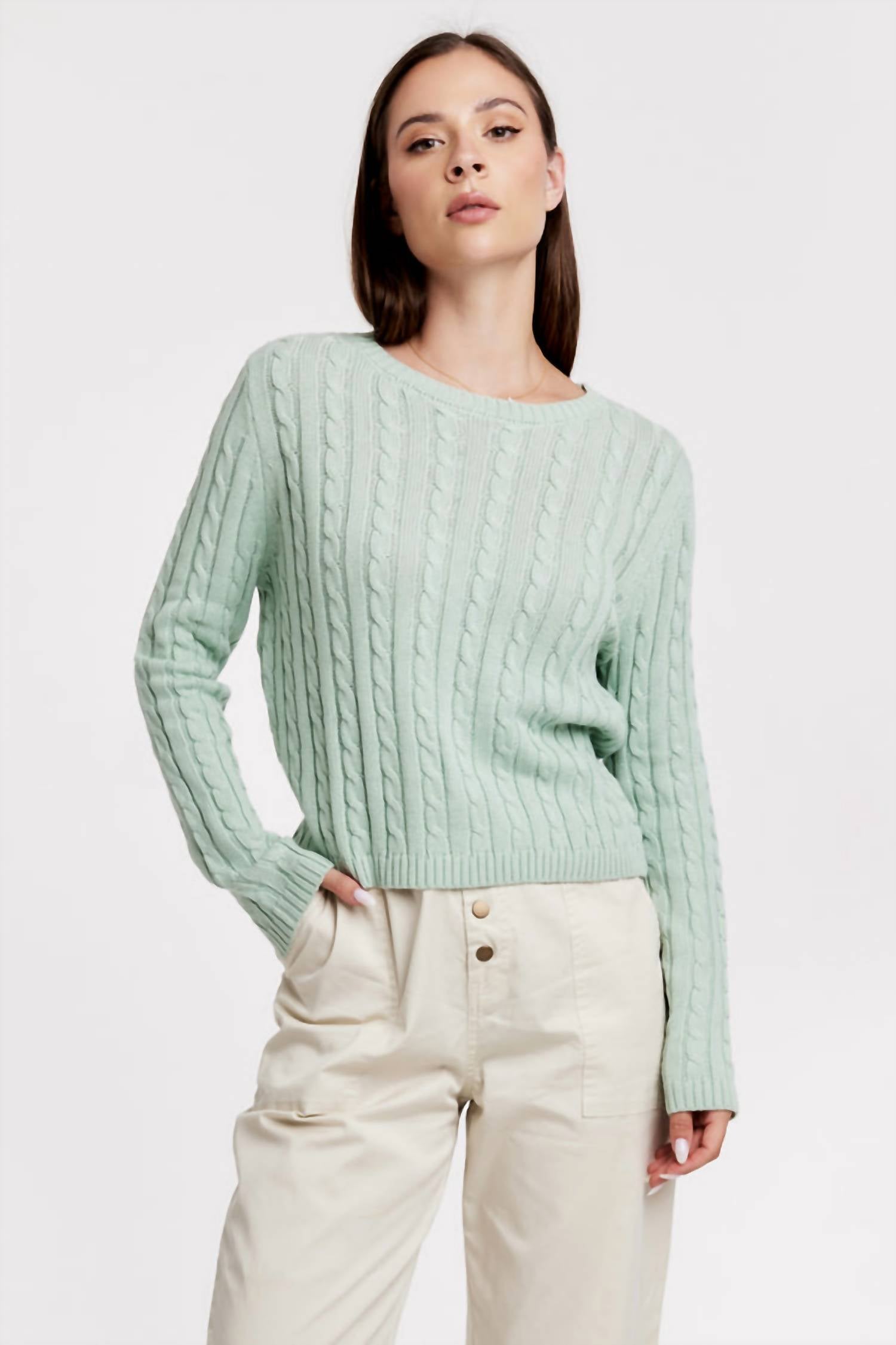 Another Love - Lupita Cable Knit Sweater