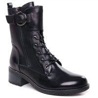 Regarde Le Ciel Women's Emily Moto Boots in delice black silver - women's shoe