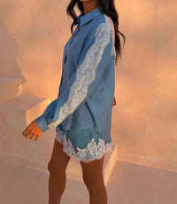 Never Fully Dressed - Women's Lace Marley Shirt