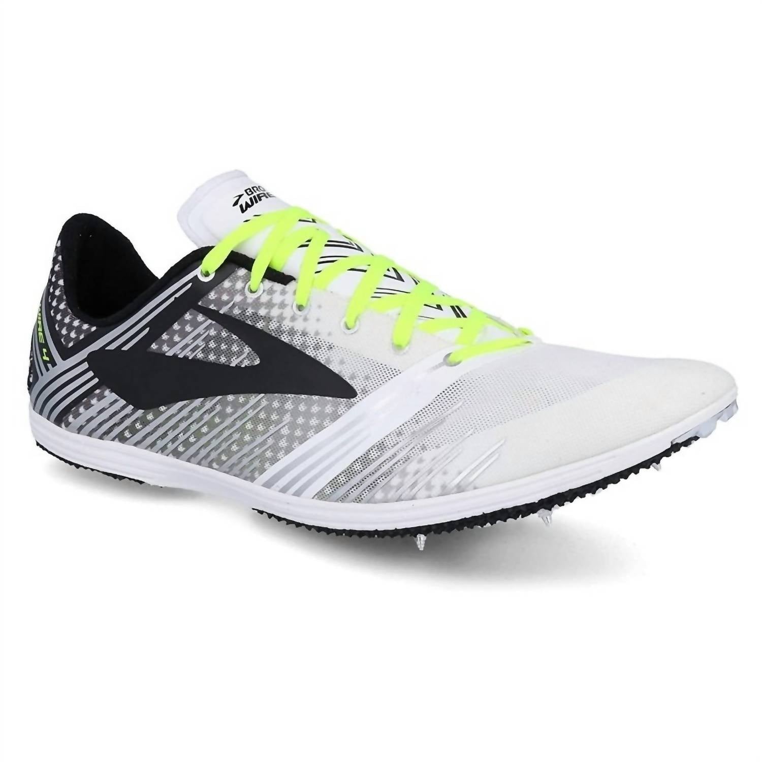 BROOKS Men's Wire V4 Shoes in white black nightlife - men's shoe