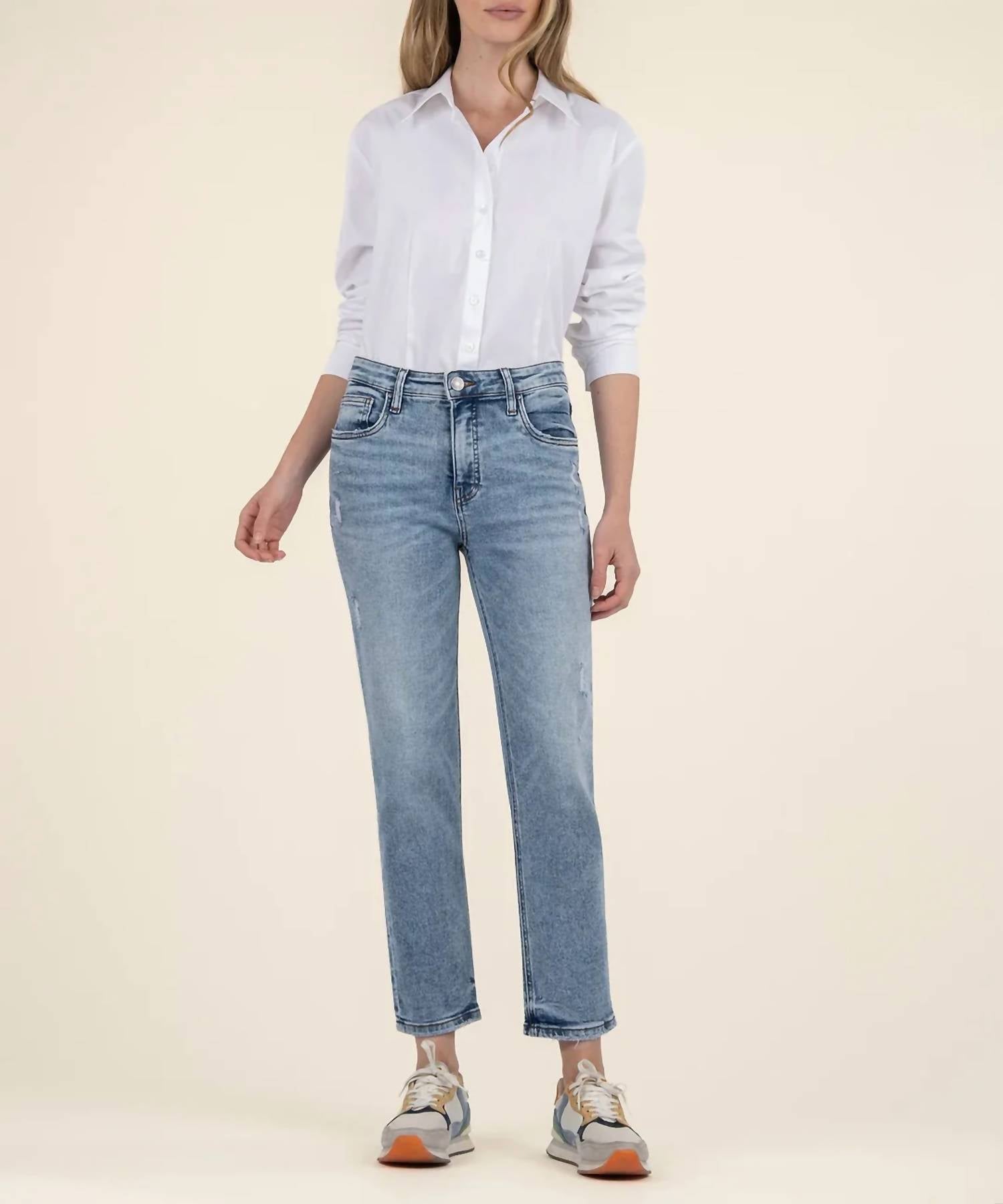 Kut From The Kloth - Rachael Fab Ab High Rise Mom Jeans