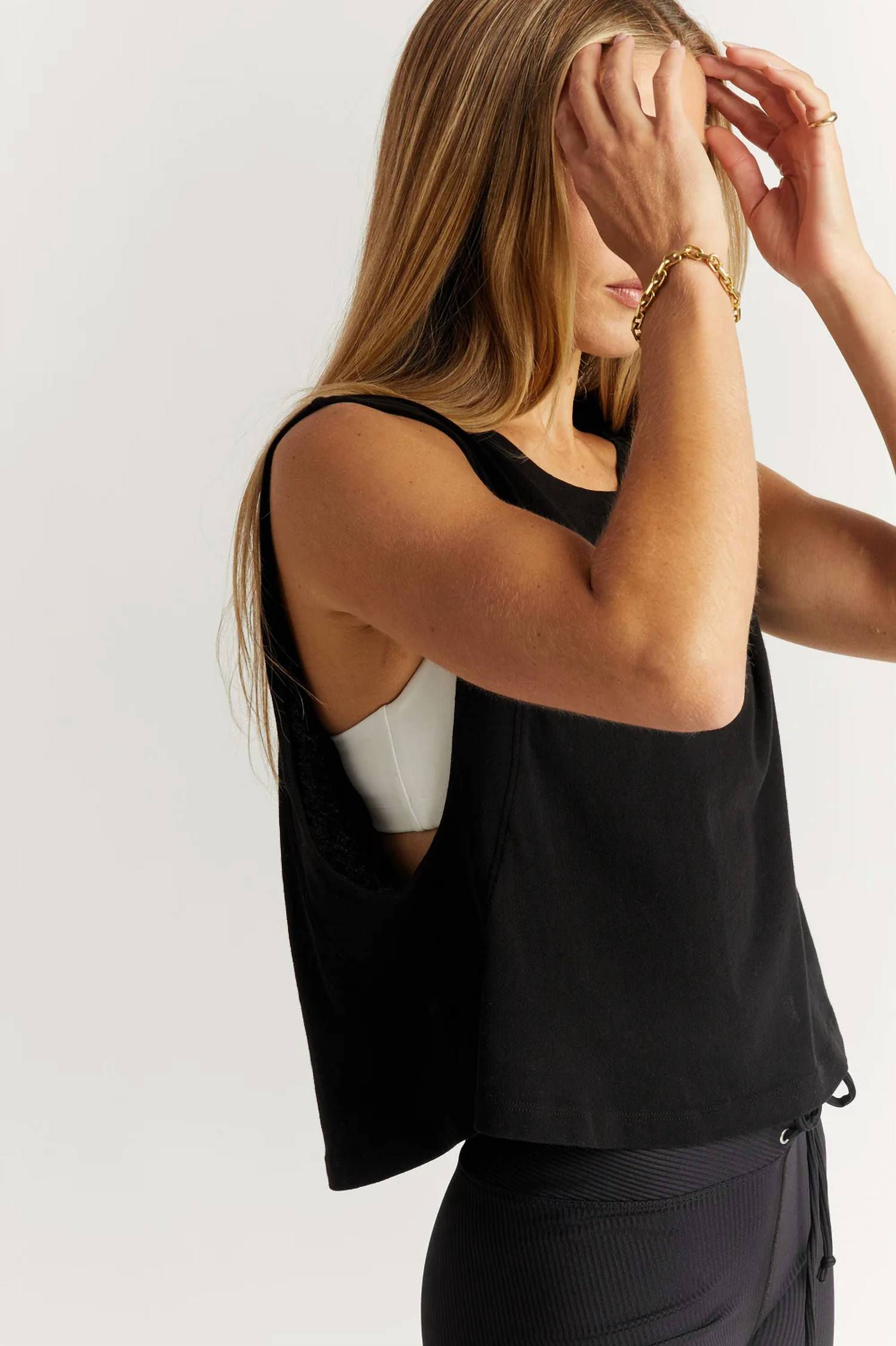Year Of Ours - Flow Cropped Muscle Tank Top