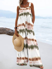 Trendsi - Full Size Floral Wide-Leg Overalls Plus Size