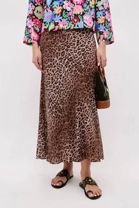 Rixo - Kelly Silk Midi Skirt