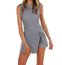 Kimberly C - Simply Sweet Gingham Mini Wrap Dress