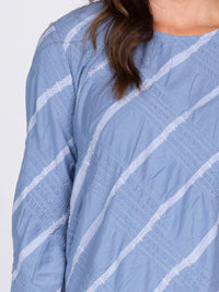 Olivia By Habitat - Stripe a Pose Bias Cut Pullover