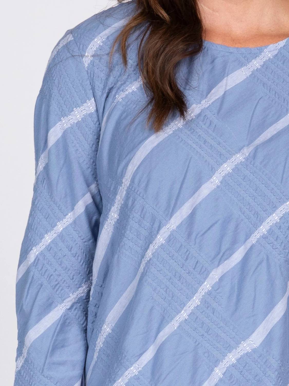 Olivia By Habitat - Stripe a Pose Bias Cut Pullover