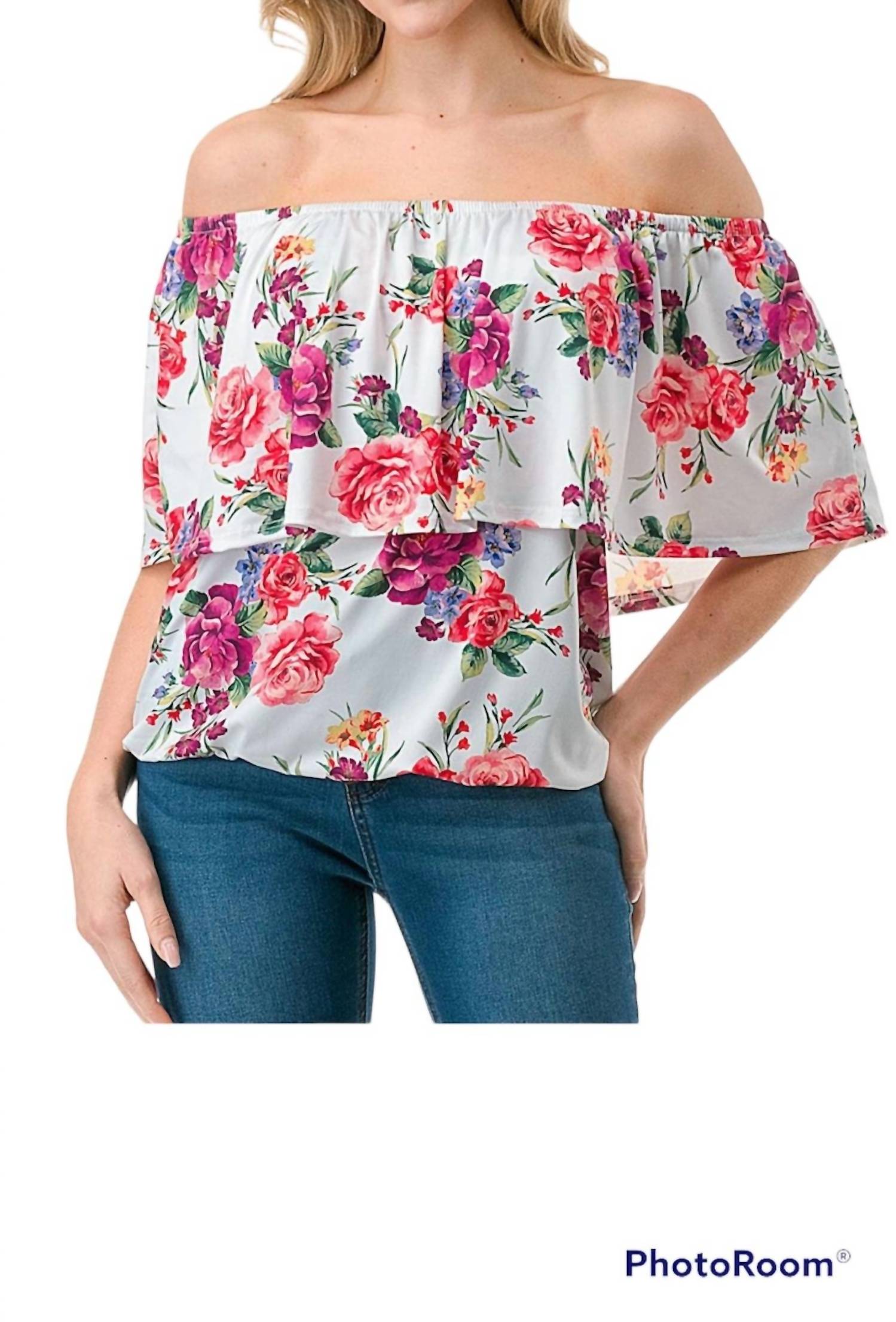 VaVa FLORAL ALIVIA TOP in multi - women's shirt