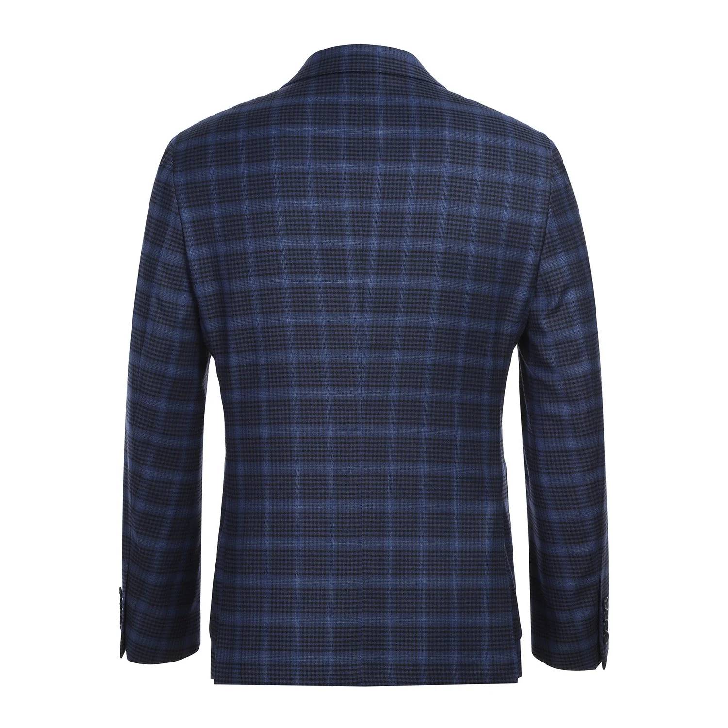Pelago - Men's Single Breasted Slim Fit Half Canvas Knit Soft Jacket