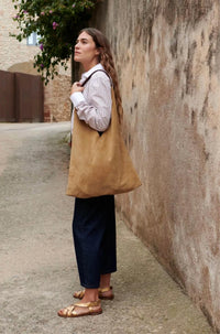 Penelope Chilvers - Women's Triangle Suede Bag