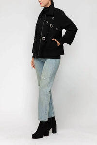 Ic Collection - Grommet Detail Polyurethane Jacket